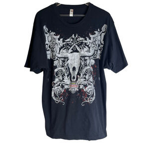 Wrangler National Rodeo Finals Las Vegas 2009 Bull Head Graphic T Shirt